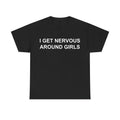 Swoosh Get Nervous Around Girls Tshirt, Funny Shirts Men, Graphic Tees for Men & Women, Casual Cotton Streetwear, Trendy T-shirts, Menswear Top style 02