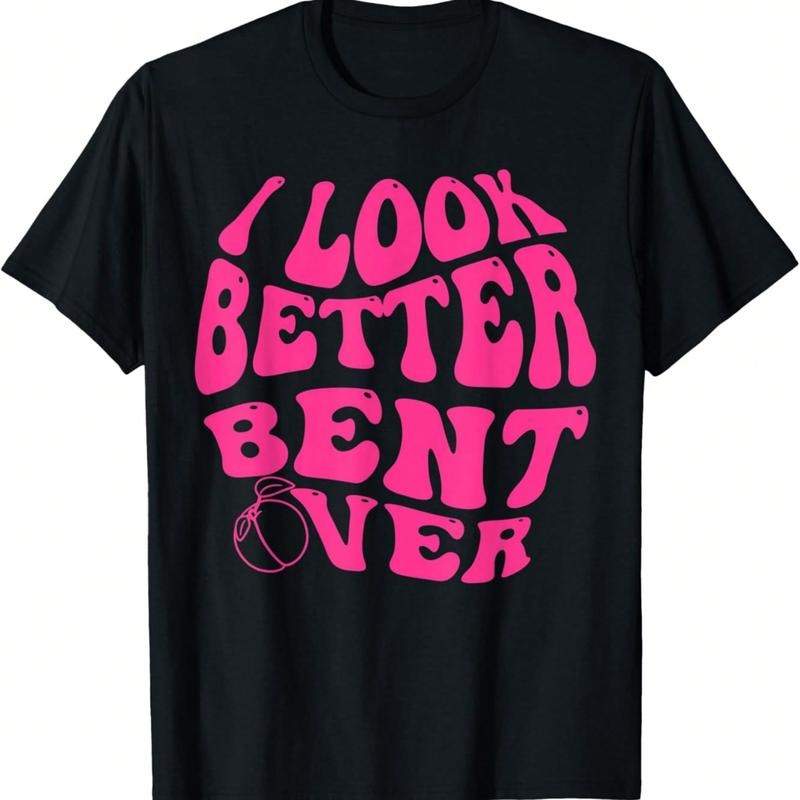 Swoosh Look Better Bent Over Funny Saying Groovy Women Men T-Shirt Cotton Fabric Hoodie, Sweatshirt | DripVista.com
