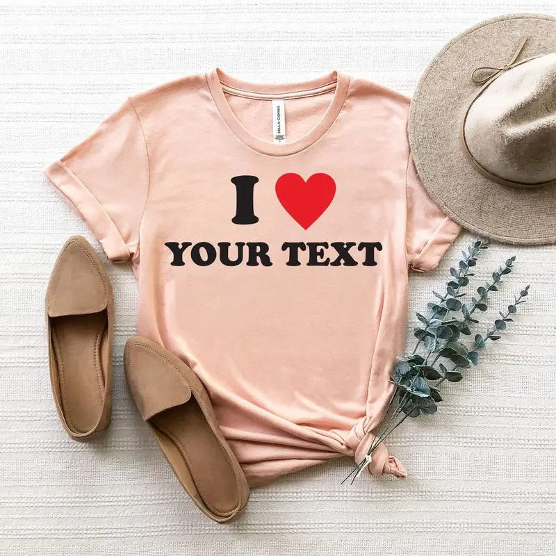 Swoosh Love Custom T-Shirt, Swoosh Love Personalized T-Shirt, Swoosh Love Your Text T-Shirt, Custom Valentine'WB shield...