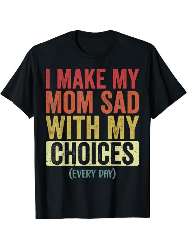 Swoosh Make My Mom Sad With My Choices Every Day Funny T-Shirt Cotton Menswear Hoodie, Sweatshirt | DripVista.com