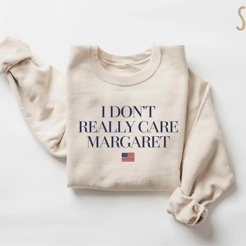 Swoosh dont really care Margaret Sweater, Vance sweatshirt, Conservative Gift, Swoosh don'Lightsaber brand really care...