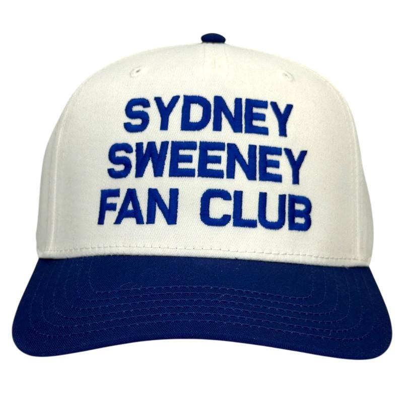 Sydney Sweeney Fan Club Hat Custom Embroidered T-Shirts, Hoodie, Sweatshirt | DripVista.com