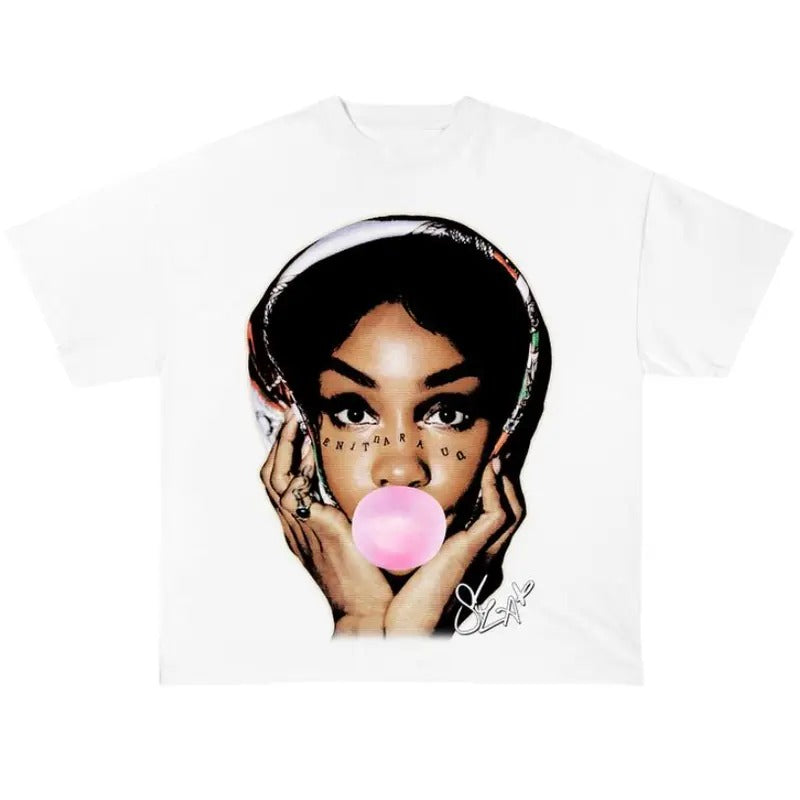 Sza shirt, SZA Bubble Gum Shirt Graphic Tee Cotton Fabric Hoodie, Sweatshirt | DripVista.com
