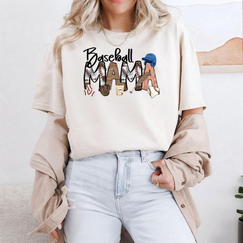 T-ball Mama Mom, Baseball Mom Shirt, Baseball Shirt For Women, Sports Mom Shirt