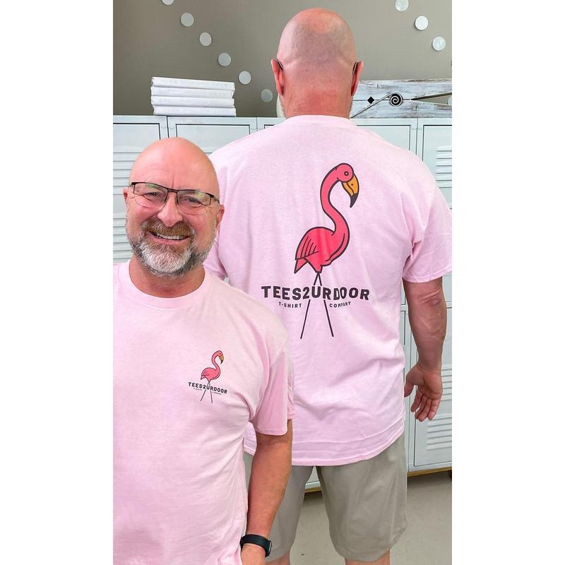 T2D Pink Flamingo Graphic T-Shirt Hoodie, Sweatshirt | DripVista.com