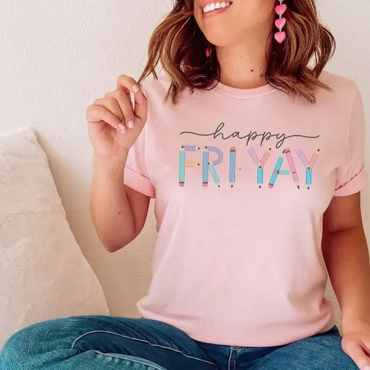 TGIF Teacher Shirt, Friyay Teacher TShirt, Fri-Yay Shirt, Teacher Tee, Friday Shirt, Teacher team Tee, Funny Teacher Shirt, Gift for Teacher style 02