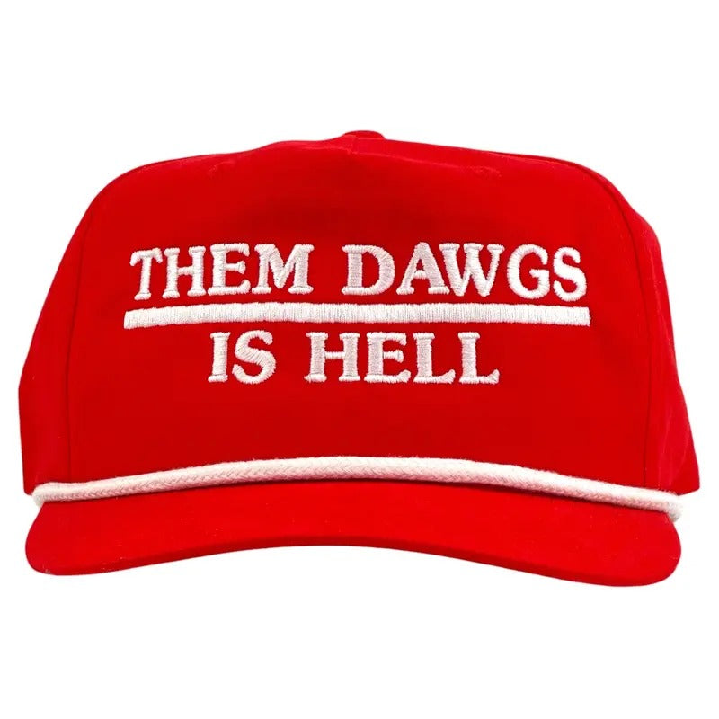 THEM DAWGS IS HELL HAT CUSTOM EMBROIDERY T-Shirts, Hoodie, Sweatshirt | DripVista.com