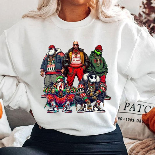 THUGLIFE Christmas Shirt, Christmas Movies Shirt, Xmas Graphic Tee Comfort Cotton Fabric Top Fabric Top, Thug Life Sweatshirt Christmas