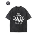 "TNF DAYS FOG" Creative Pattern Printing Heavy 230g Pure Cotton Oversized Drop Shoulder T-shirt Washed T-shirt Retro Street T-shirt Basic T-shirt Loose Hip-hop Unisex Top Acid Wash T-shirt