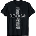 TNF Day Blessed Dad Cross Words Christian Papa Daddy T-Shirt, Trendy TNF'WB shield Day Shirt, Best Dad Ever, Funny Dad Shirt, Men'WB shield Graphic Tees
