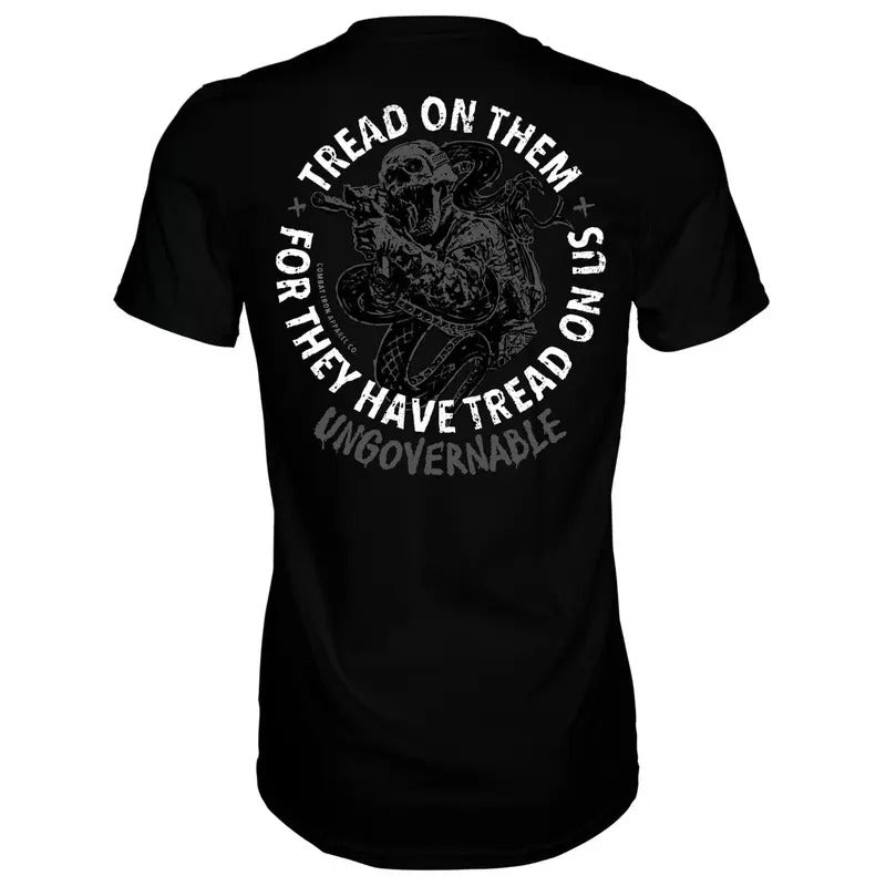 TREAD ON THEM SKULL | UNGOVERNABLE MEN'S T-SHIRT, HUMOR SHIRTS, FUNNY TEE SHIRT Hoodie, Sweatshirt | DripVista.com