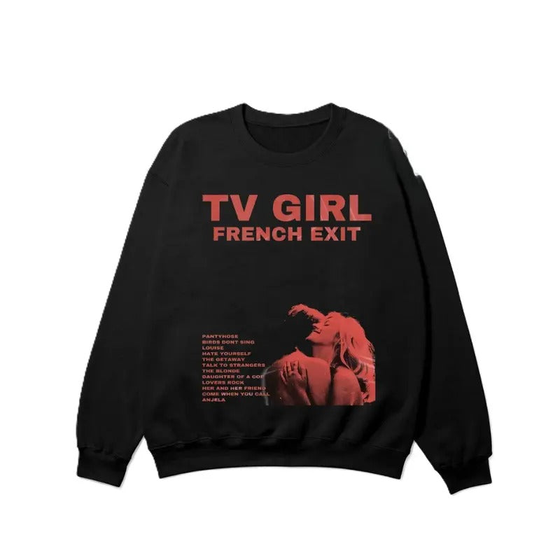 TV Girl Band Sweatshirt - Vintage-Inspired Music Merch - Unisex Pullover - Indie Pop Fans Gift