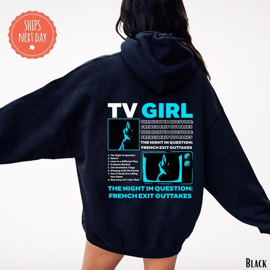 TV Girl Shirt, TV Girl The night in question: french exit outtakes Sweatshirt, TVGirl Artist Hoodie, Music Shirts, trending shirt