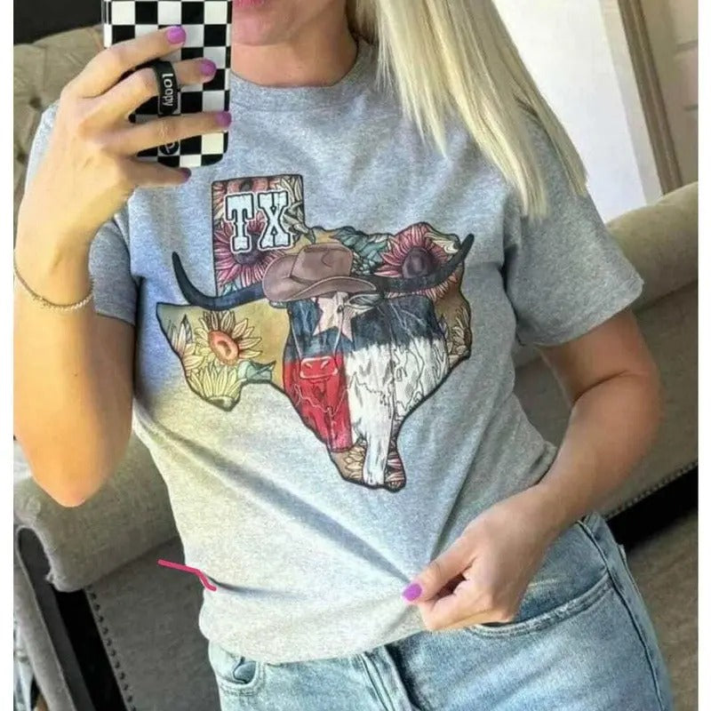 TX State Longhorn Graphic T-shirt