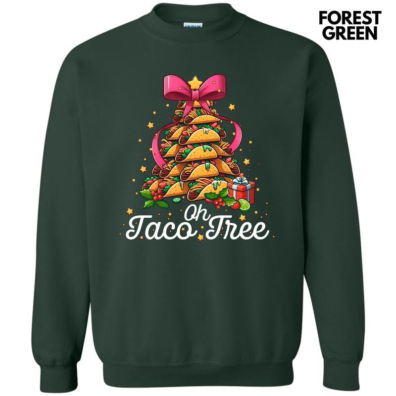 Taco Christmas Tree Sweatshirt 'NLB' T-Shirts, Hoodie | DripVista.com