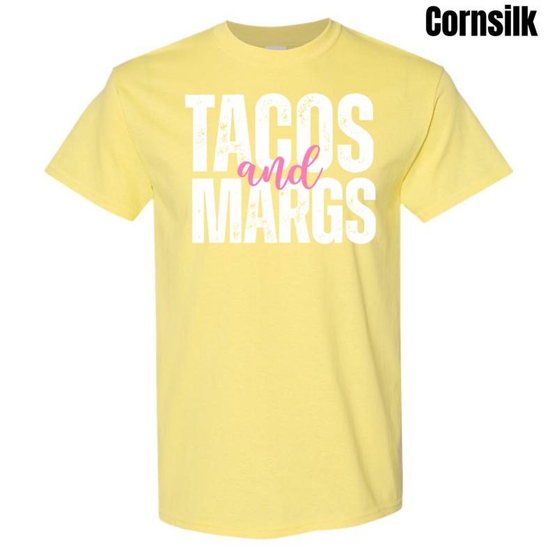 Tacos & Margs White Gildan Short Sleeve T-Shirt 'NLB' Hoodie, Sweatshirt | DripVista.com