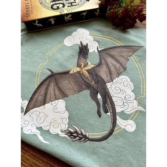 Tairn and Andarna T-shirt | Officially Licensed Fourth Wing Shirt | Unisex T-shirt | Bookish Clothing |
