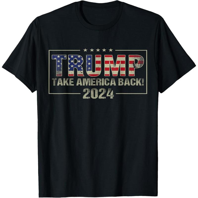 Take America Back American Flag Trump 2024 Men Women Gifts T-Shirt made in usa Hoodie, Sweatshirt | DripVista.com