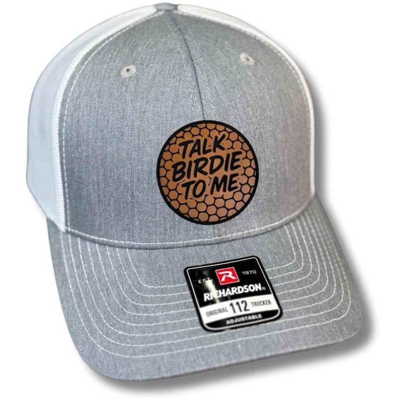 Talk Birdie to Me Patch Hat, Richardson 112 Hat, Leather Patch Hat T-Shirts, Hoodie, Sweatshirt | DripVista.com