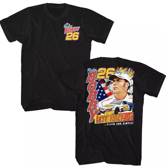 Talladega Nights Best There Is Men's T Shirt Plain and Simple Ricky Bobby 26 black Classic Cotton Menswear Top  Hoodie Embroidered Spandex Sport Stretch