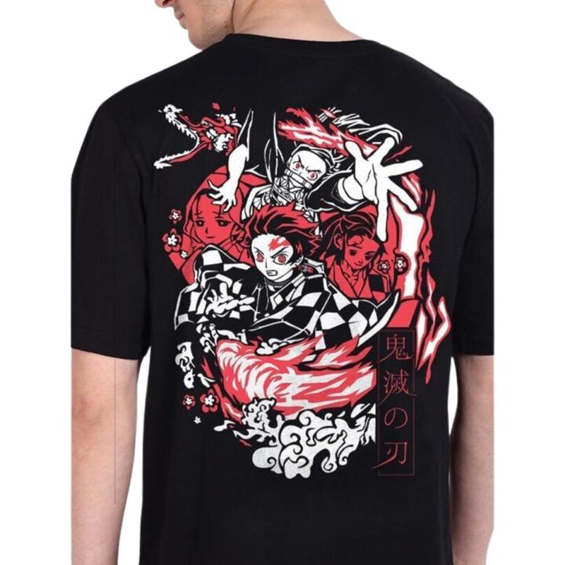Tanjiro Demon Slayer Shirt, Anime Inspired Graphic Tee, Manga Fan Gift, Japanese Cartoon Tshirt, Cosplay Costume Shirt, Gift For Fan Menswear Apparel