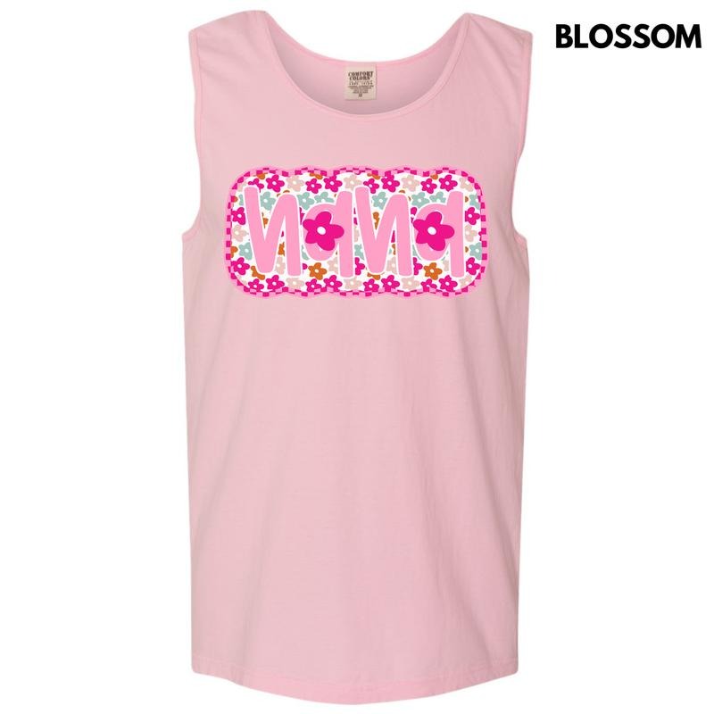 Tank Top - Bloom Nana Comfort Colors Tank Top 'NLB' T-Shirts, Hoodie, Sweatshirt | DripVista.com