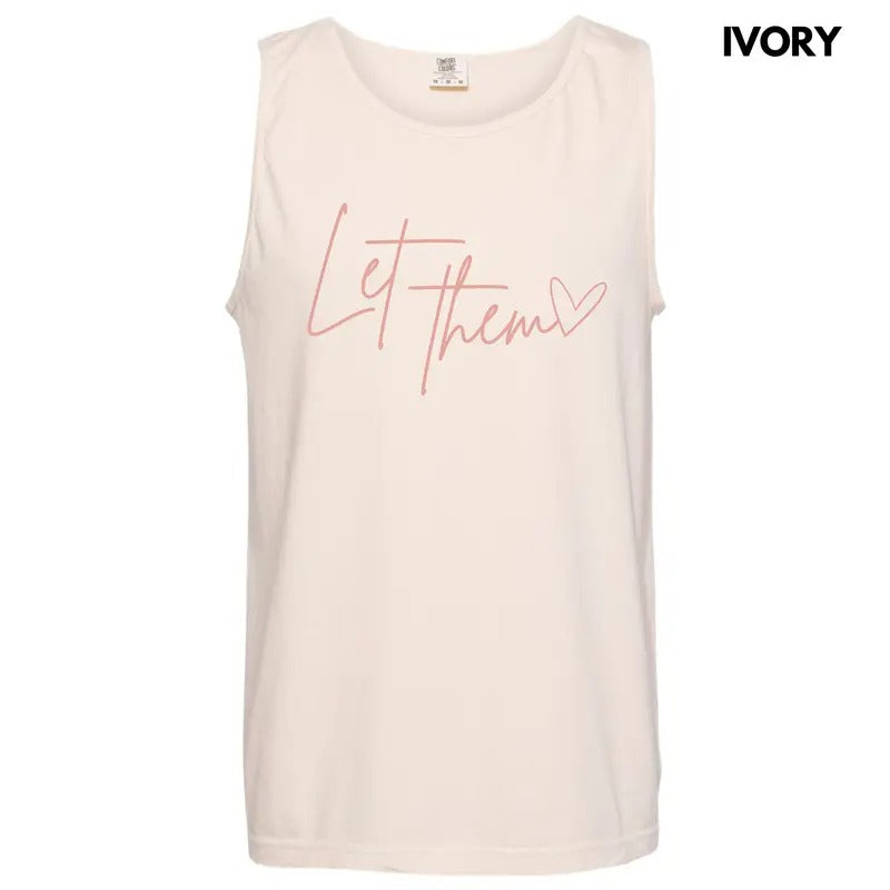 Tank Top - Blush Let Them Comfort Colors Tank Top 'NLB' T-Shirts, Hoodie, Sweatshirt | DripVista.com