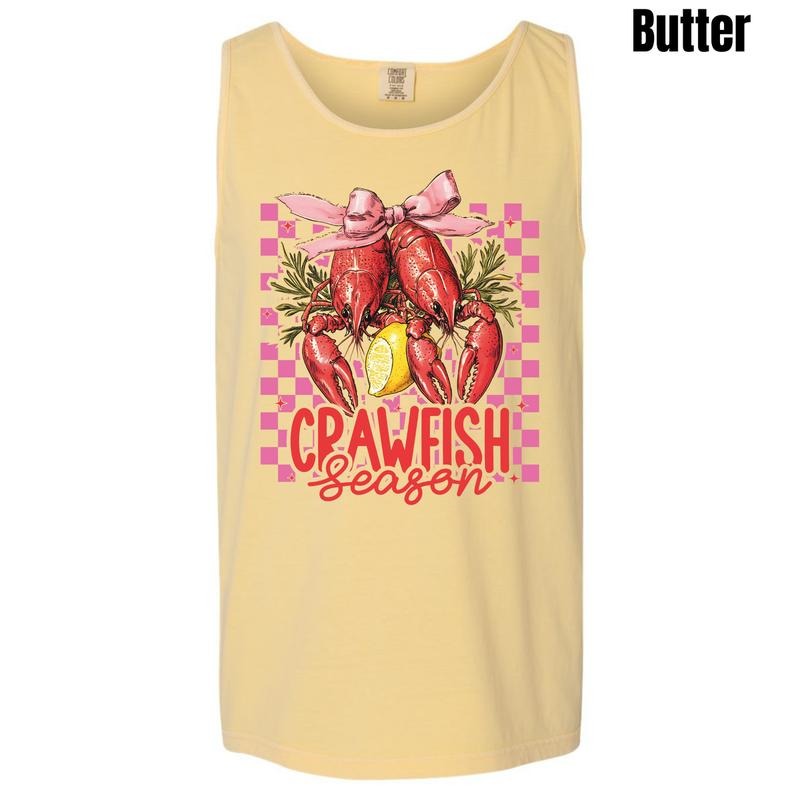 Tank Top - Crawfish Season Coquette Comfort Colors Tank Top 'NLB' T-Shirts, Hoodie, Sweatshirt | DripVista.com