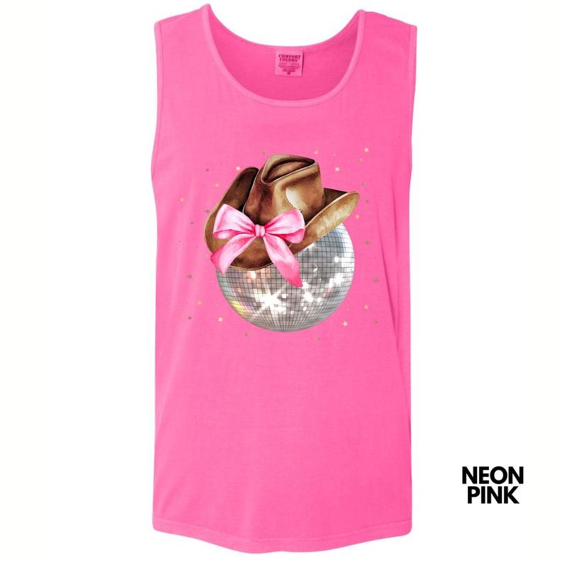 Tank Top - Disco Country Coquette Comfort Colors Tank Top 'NLB' T-Shirts, Hoodie, Sweatshirt | DripVista.com