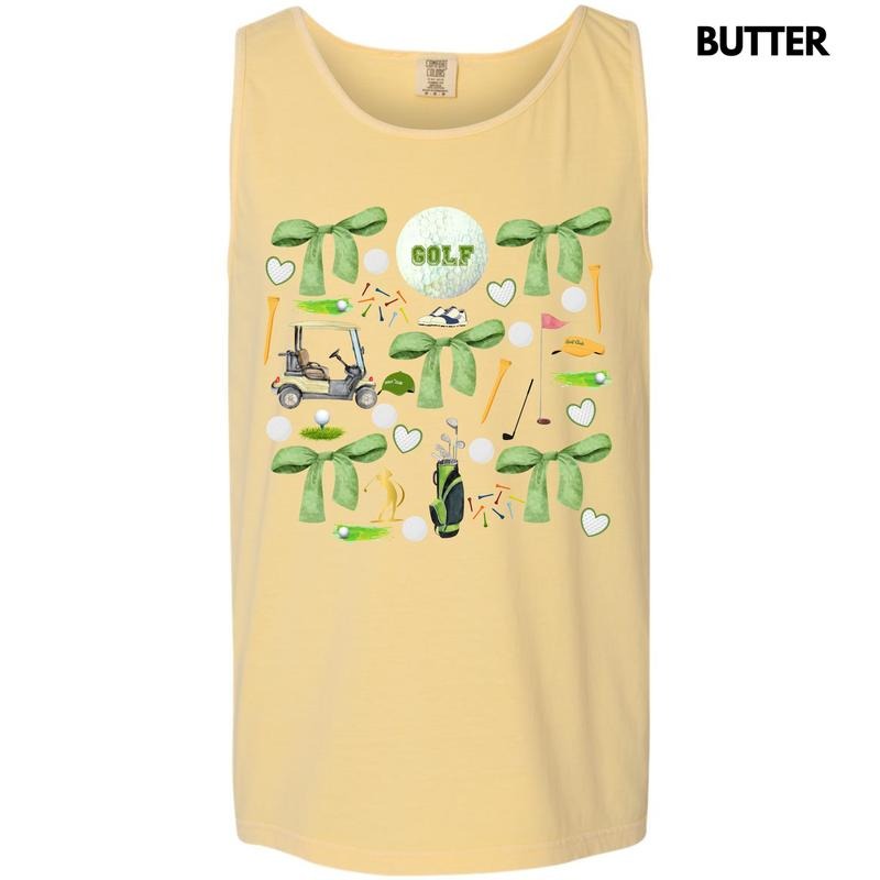 Tank Top - Golf Day Collage Comfort Colors Tank Top 'NLB' T-Shirts, Hoodie, Sweatshirt | DripVista.com