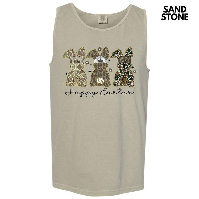 Tank Top - Happy Camo Easter Comfort Colors Tank Top 'NLB' T-Shirts, Hoodie, Sweatshirt | DripVista.com