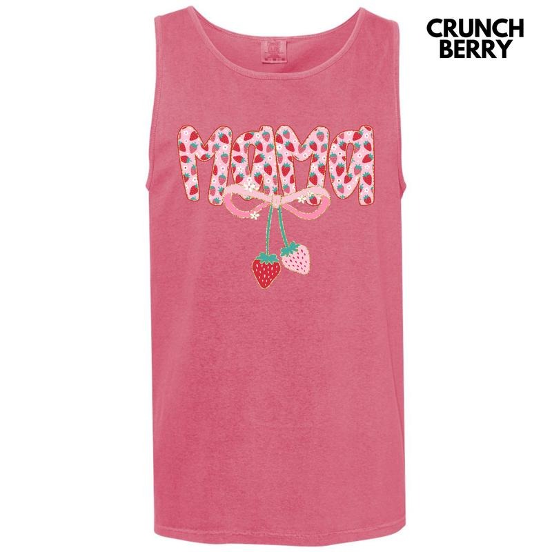 Tank Top - Mama Strawberry Coquette Comfort Colors Tank Top 'NLB' T-Shirts, Hoodie, Sweatshirt | DripVista.com