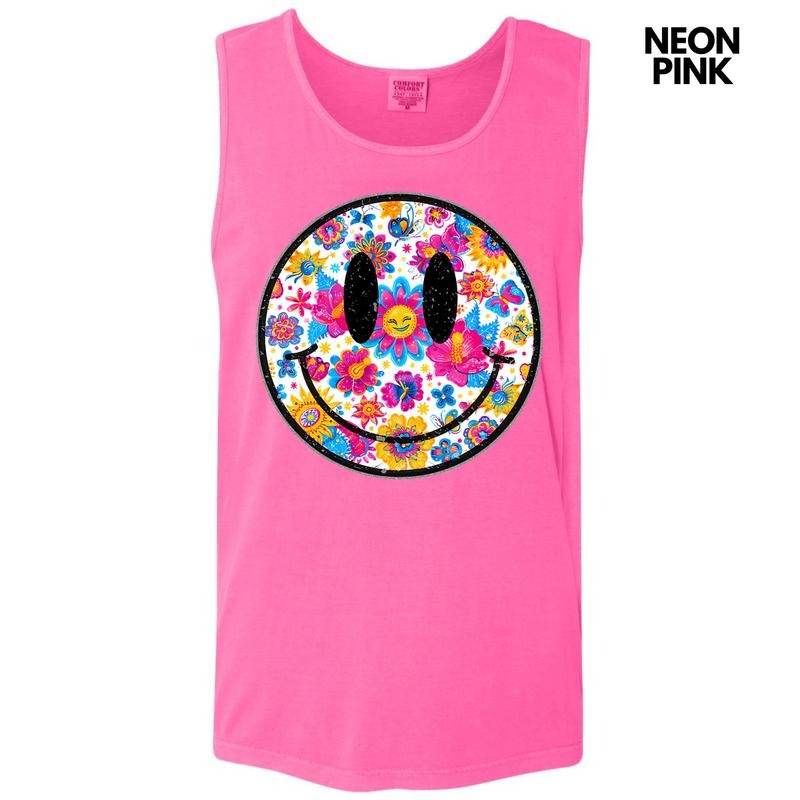 Tank Top - Sunny Butterfly Happy Face Comfort Colors Tank Top 'NLB' T-Shirts, Hoodie, Sweatshirt | DripVista.com