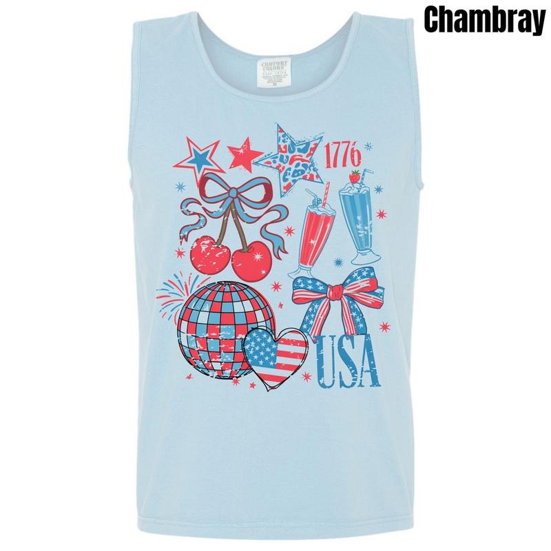 Tank Top - True American Collage Comfort Colors Tank Top 'NLB' T-Shirts, Hoodie, Sweatshirt | DripVista.com