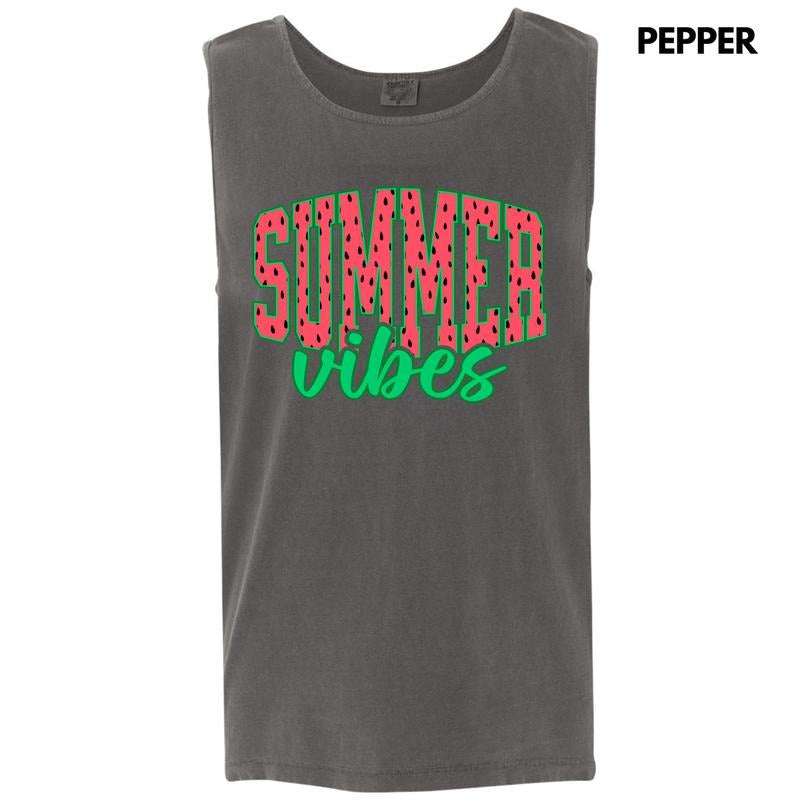 Tank Top - Watermelon Summer Vibes Comfort Colors Tank Top 'NLB' T-Shirts, Hoodie, Sweatshirt | DripVista.com