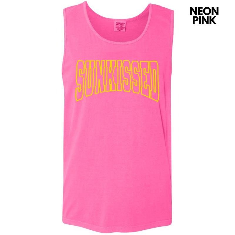 Tank Top - Yellow Sunkissed Puff Comfort Colors Tank Top T-Shirts, Hoodie, Sweatshirt | DripVista.com