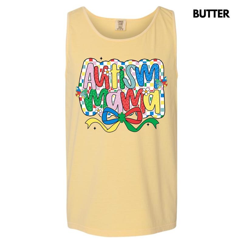 Tank Top -Checker Autism Mama Comfort Colors Tank Top 'NLB' T-Shirts, Hoodie, Sweatshirt | DripVista.com