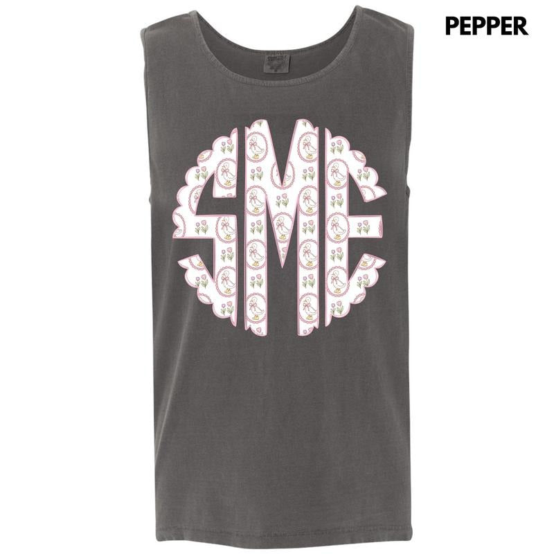 Tank Top -Darling Goose Monogram Comfort Colors Tank Top 'NLB' T-Shirts, Hoodie, Sweatshirt | DripVista.com