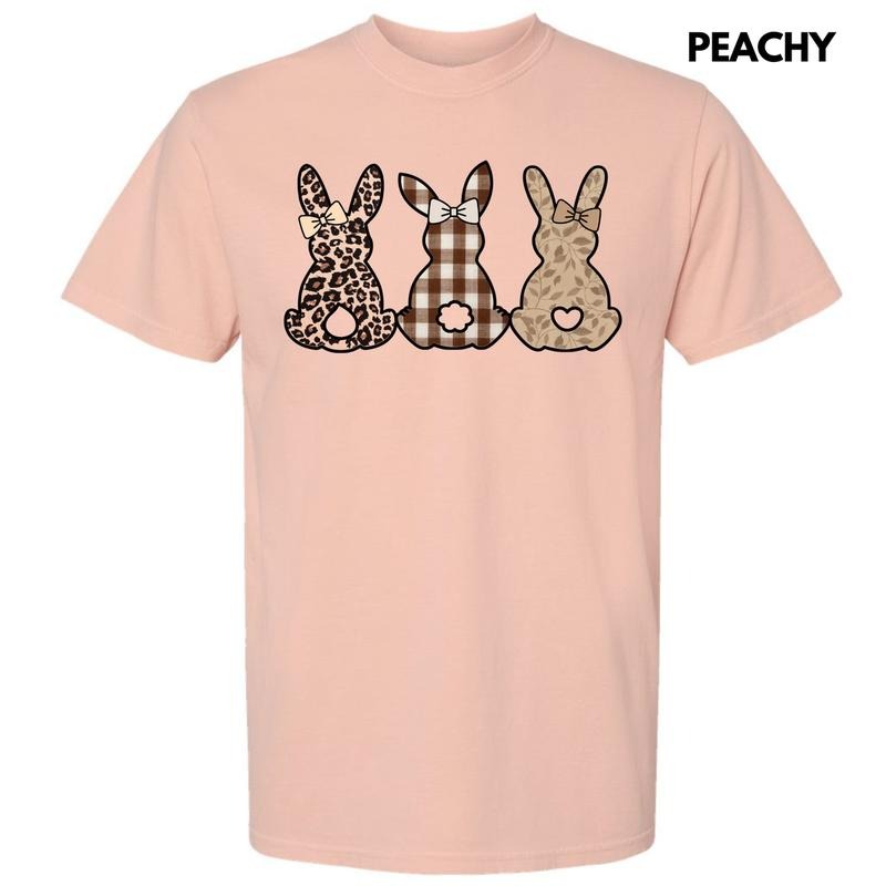 Taupe Pattern Bunnies Comfort Colors T-Shirt 'NLB' Hoodie, Sweatshirt | DripVista.com