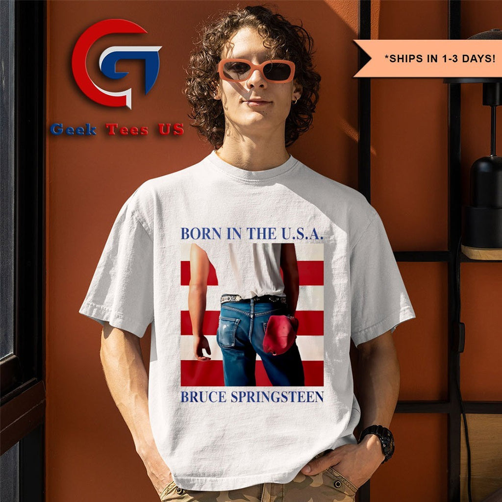 Taylor born in the USA Bruce Springsteen shirt
