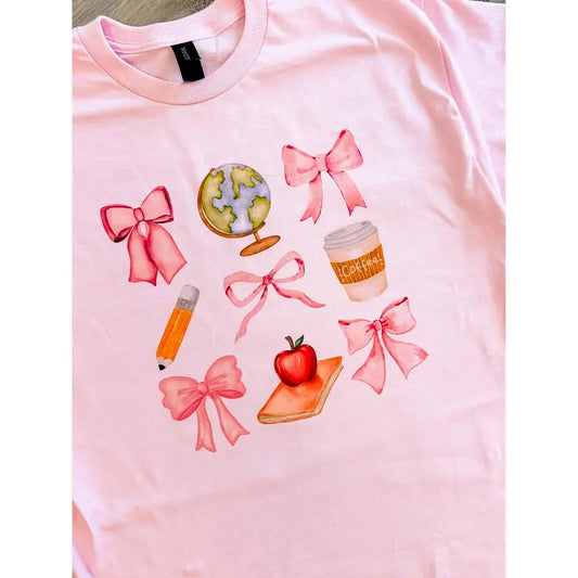 Teacher Coquette Graphic Top