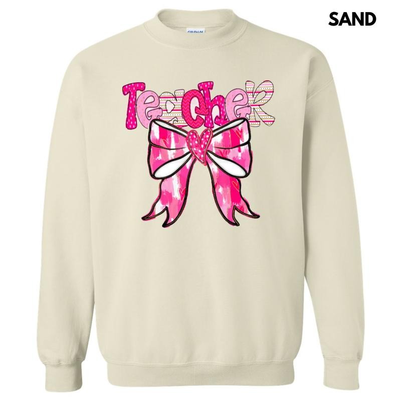 Teacher Valentine Coquette Sweatshirt T-Shirts, Hoodie | DripVista.com