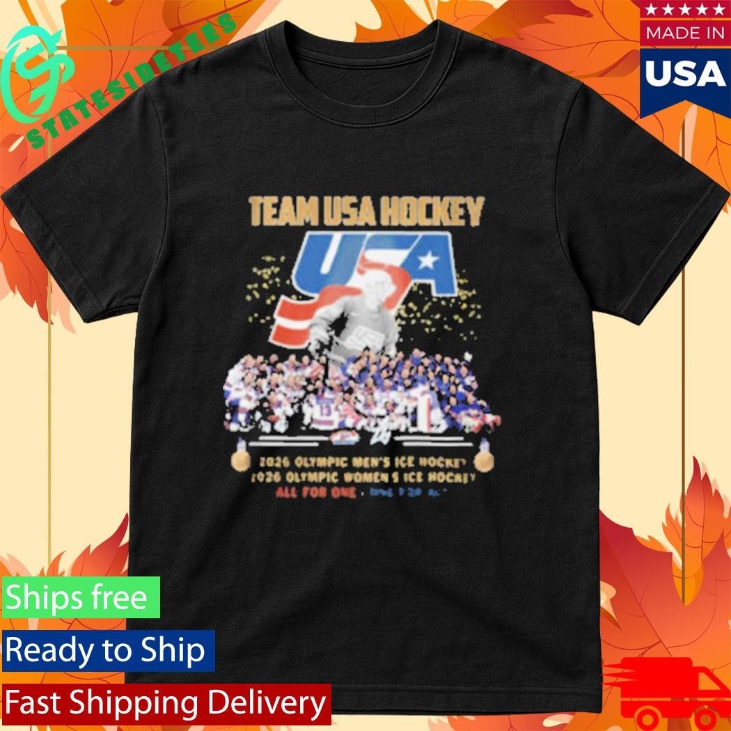 Team USA Hockey 2026 Olympic Men’s and Women’s Champions Commemorative Shirt