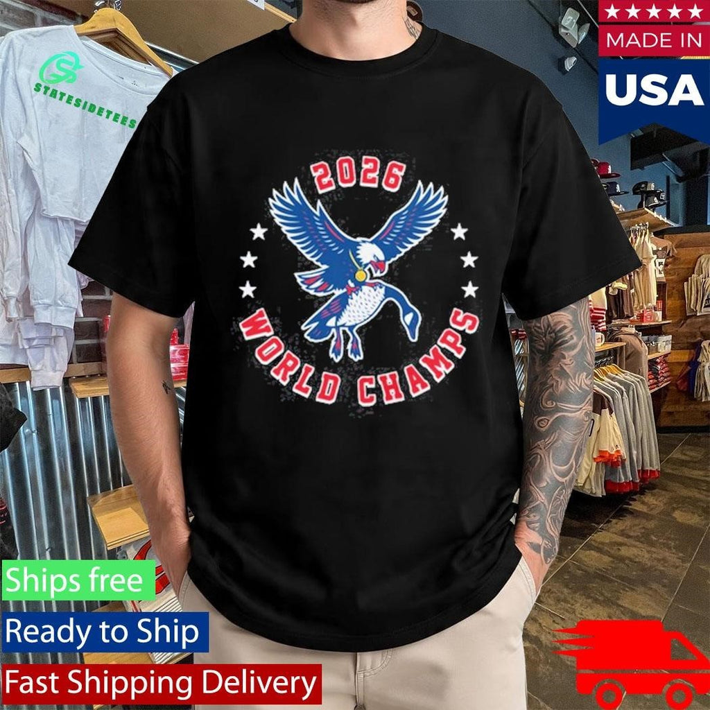 Team Usa Ice Hockey 2026 World Champs Eagle T-shirt