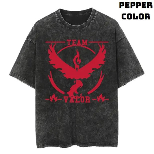Team Valor Vintage Tee, Pokemon Go Shirt, Pokemon Shirt, Anime Manga Shirt, Funny Shirt, Vintage Graphic Tee, Unisex T-Shirt, Gift For Fan Pokemon, Crewneck Short Sleeve Shirt Top Menswear Streetwear
