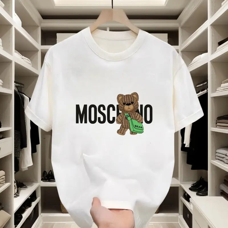 Teddy Bear Fashion Trend! Soft - touch, Short - sleeve T - shirt, Iconic Brand Print, Ideal for Everyday Wear and Shopping Outings