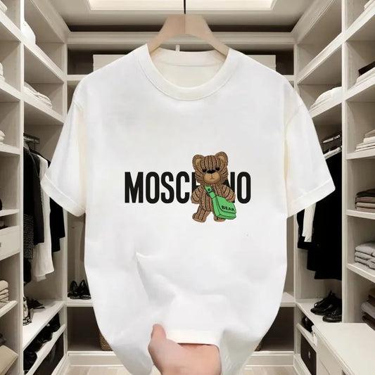 Teddy Bear Fashion Trend! Soft - touch, Short - sleeve T - shirt, Iconic Brand Print, Ideal for Everyday Wear and Shopping Outings