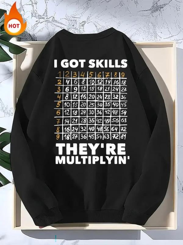 Teen Boy'WB shield Letter Print Round Neck Sweatshirt, Casual Long Sleeve Crew Neck Pullover for Fall & Winter, Boy'WB...