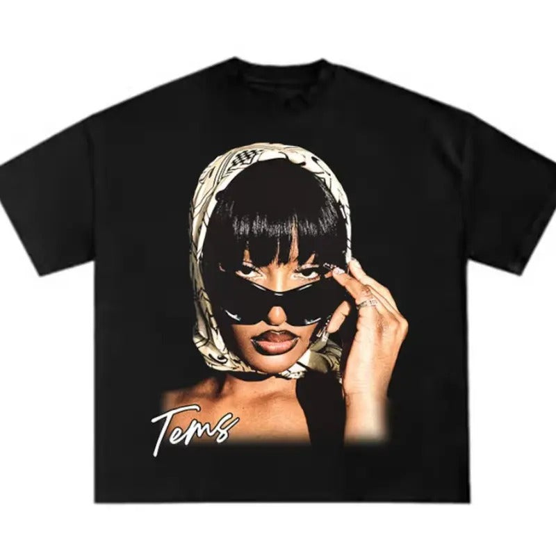 Tems Shirt, Tems Tour Hip Hop Rap Tee T Shirt Classic Cotton Hoodie, Sweatshirt | DripVista.com