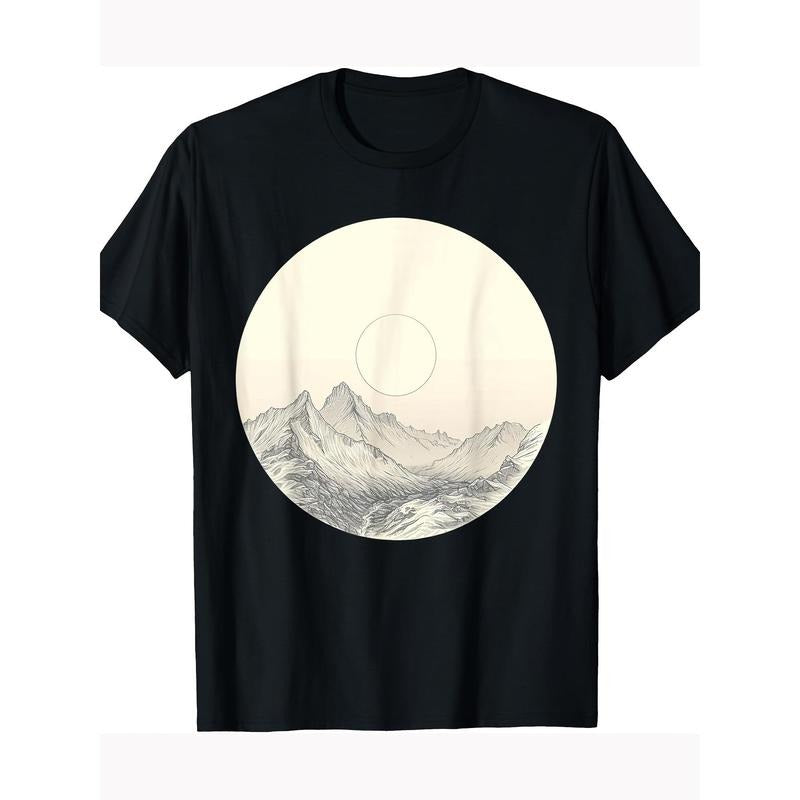 Tents and trails undisturbed mountain trekking for Men T-shirt 100% cotton T-shirt Made in USA Hoodie, Sweatshirt